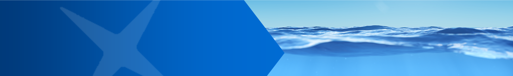 A blue gradient with water flowing