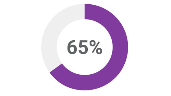 65% Donut Chart